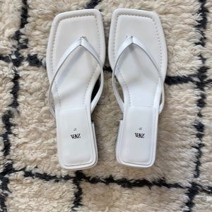 White thong sandal